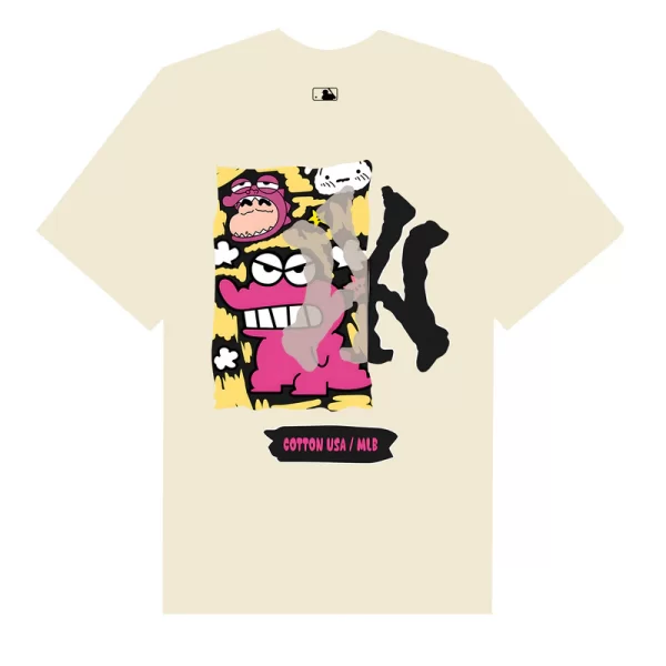 MLB Anime Shin PInk NewYork T-Shirt - Hình ảnh 8