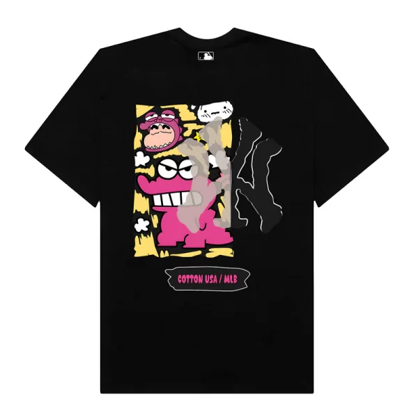 MLB Anime Shin PInk NewYork T-Shirt - Hình ảnh 6