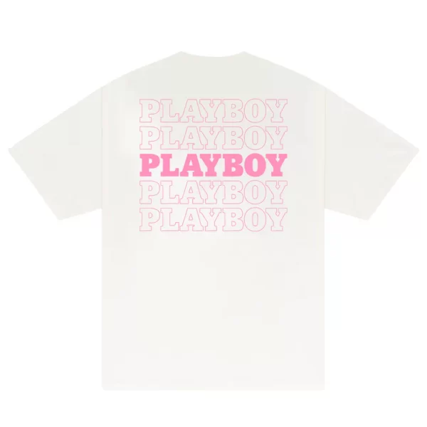 Play Boy Pink Repeating Masthead T-Shirt - Hình ảnh 7