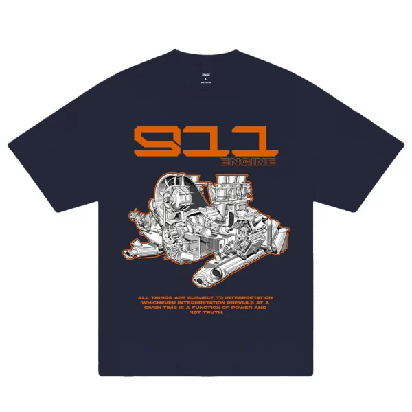 Porsche 911 Engine T-Shirt - Hình ảnh 5