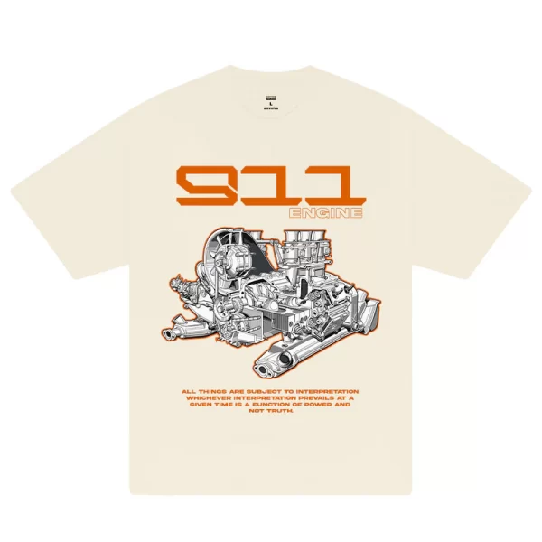 Porsche 911 Engine T-Shirt - Hình ảnh 3