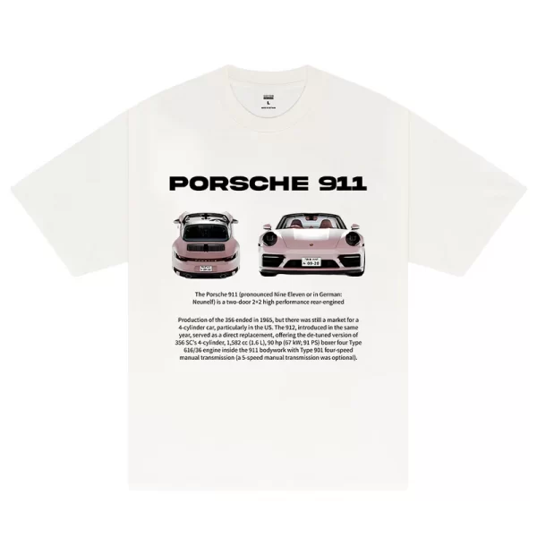 Porsche 911 Pear Pink T-Shirt - Hình ảnh 4