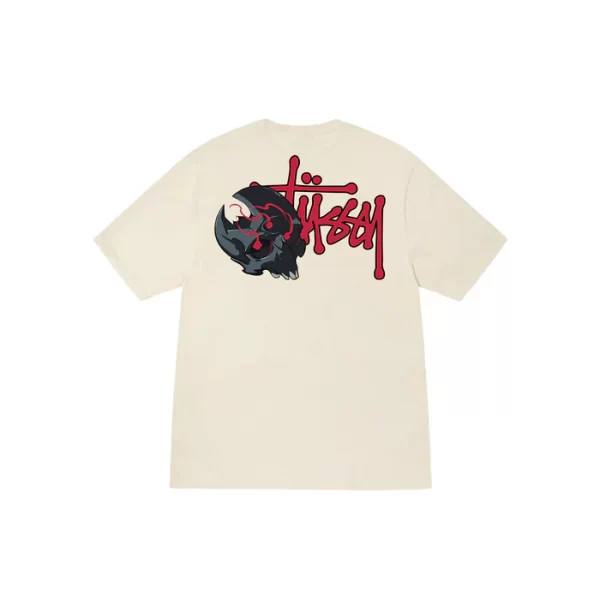 Stussy Deathly Skull T-Shirt - Hình ảnh 2