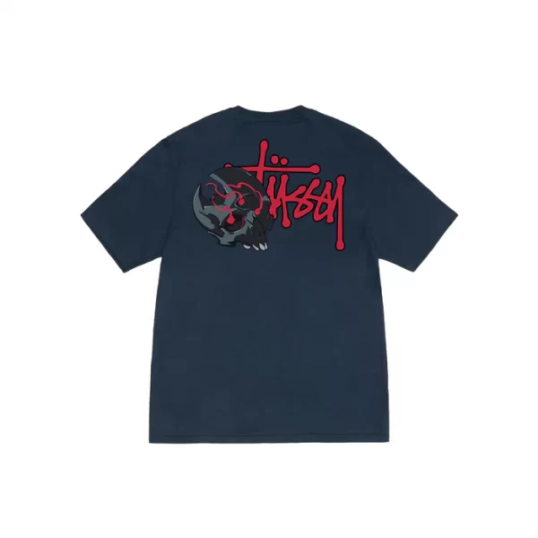 Stussy Deathly Skull T-Shirt - Hình ảnh 8