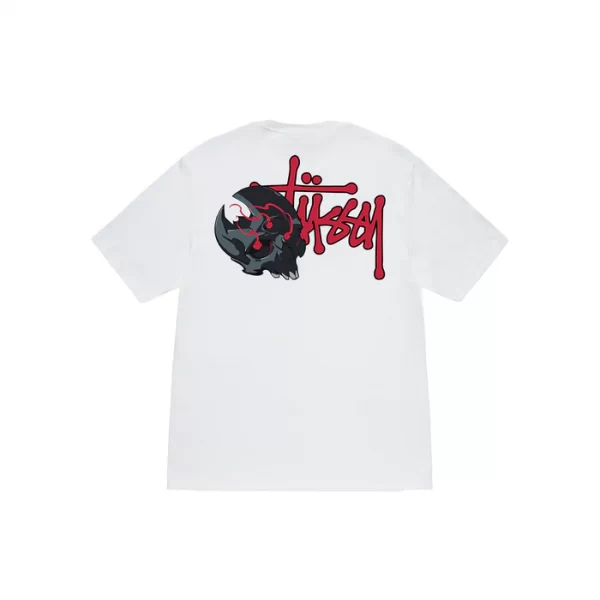 Stussy Deathly Skull T-Shirt - Hình ảnh 7