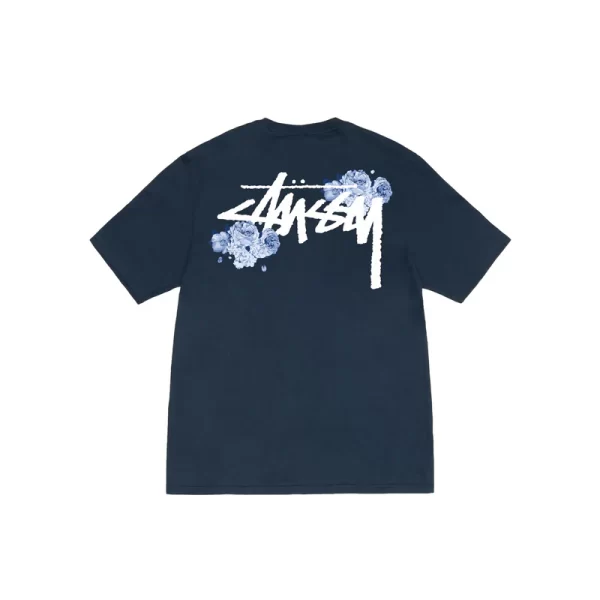 Stussy Floral Blue Snow T-Shirt - Hình ảnh 4