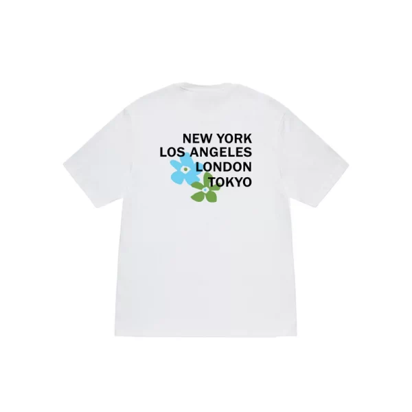 Stussy Floral City Flowers T-Shirt - Hình ảnh 3