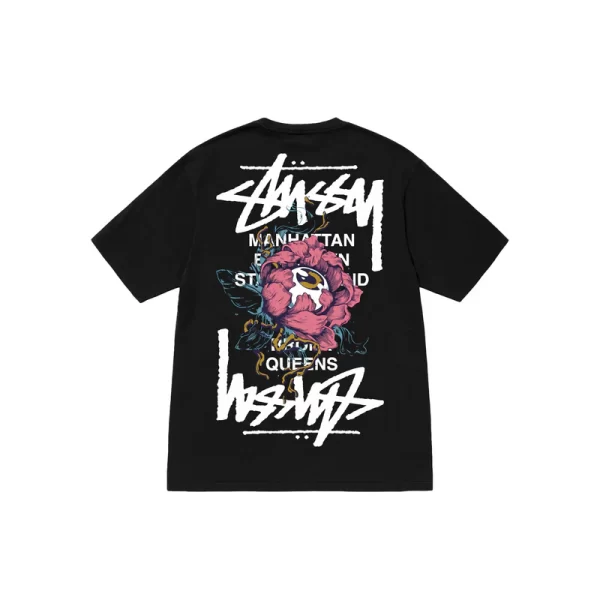 Stussy Floral Eye T-Shirt - Hình ảnh 4