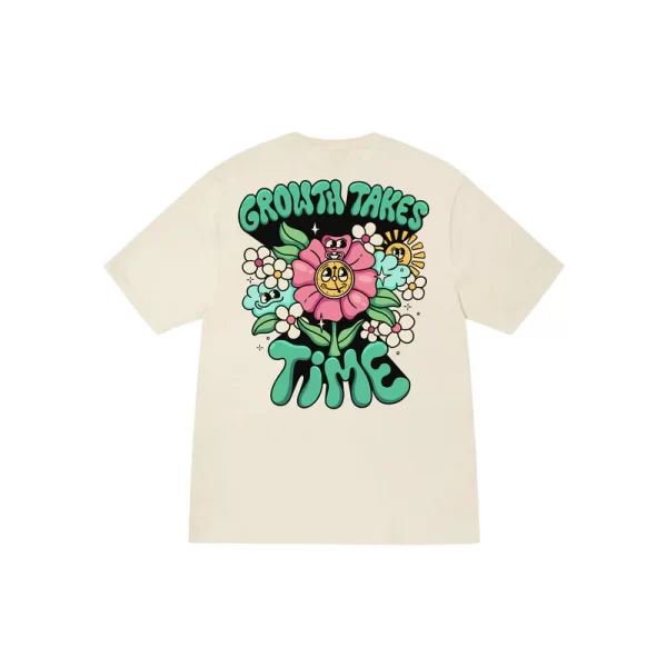 Stussy Floral Growth Takes Time T-Shirt - Hình ảnh 9