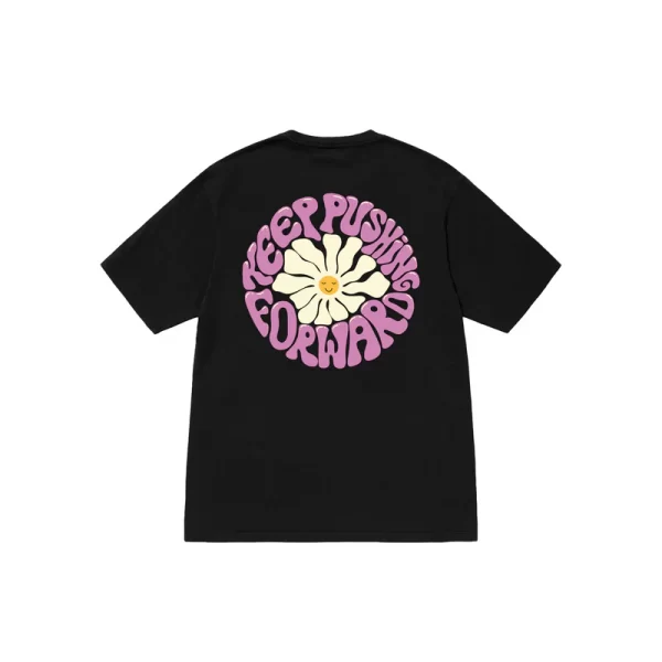 Stussy Floral Keep Pushing T-Shirt - Hình ảnh 7
