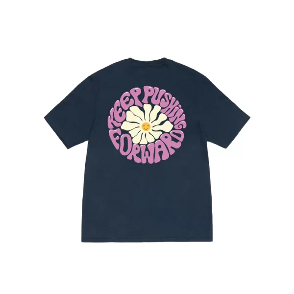 Stussy Floral Keep Pushing T-Shirt - Hình ảnh 5