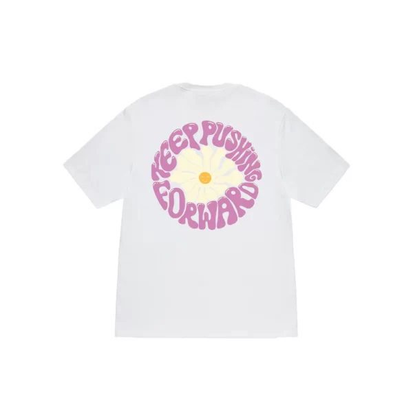 Stussy Floral Keep Pushing T-Shirt - Hình ảnh 3