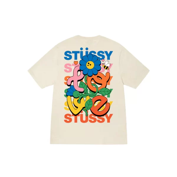 Stussy Floral LOVE T-Shirt - Hình ảnh 2