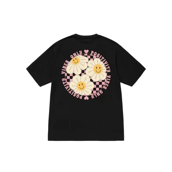 Stussy Floral Pink Positivity T-Shirt