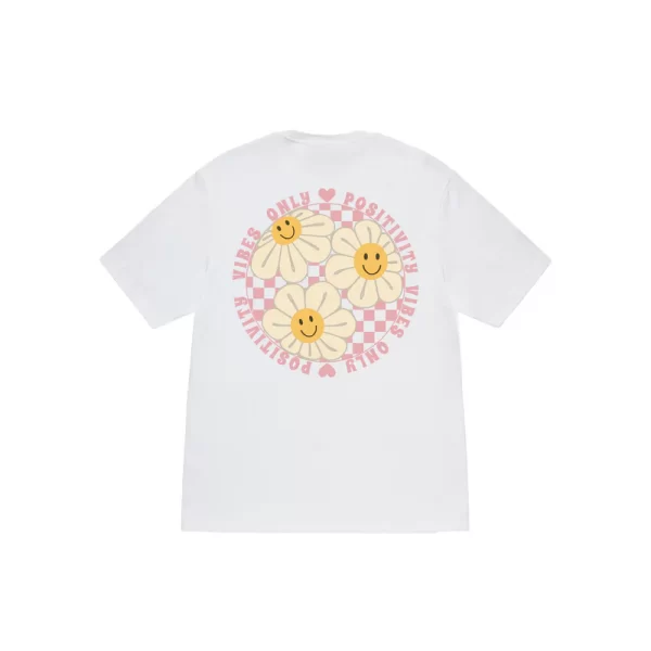 Stussy Floral Pink Positivity T-Shirt - Hình ảnh 3