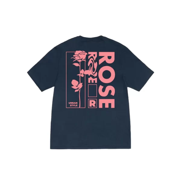 Stussy Floral Pink Rose T-Shirt - Hình ảnh 6