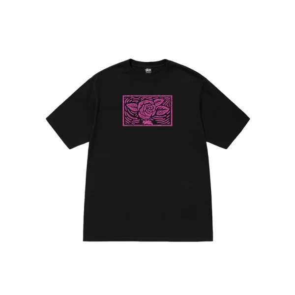 Stussy Floral Purple T-Shirt - Hình ảnh 4