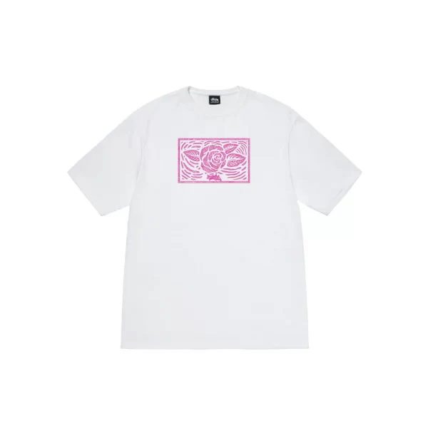 Stussy Floral Purple T-Shirt - Hình ảnh 2