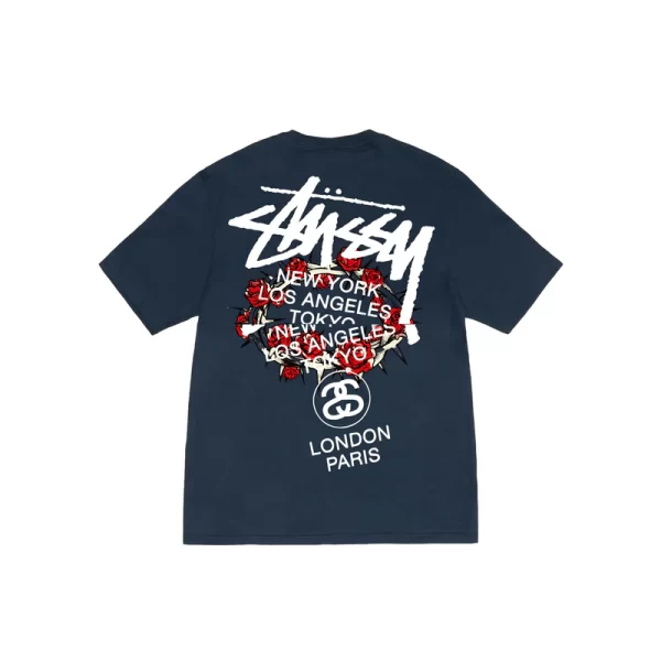 Stussy Floral RedTrap T-Shirt - Hình ảnh 3
