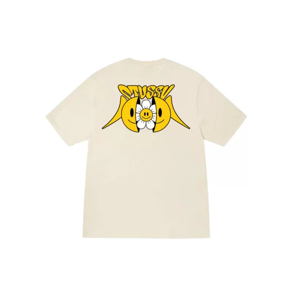 Stussy Floral Smiling Face T-Shirt - Hình ảnh 9