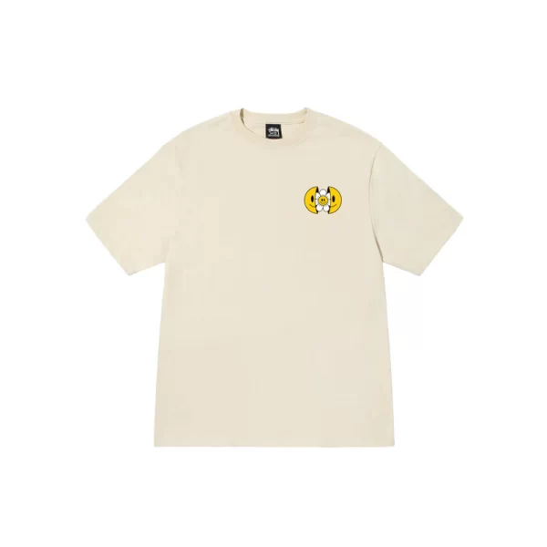 Stussy Floral Smiling Face T-Shirt - Hình ảnh 8