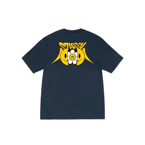 Stussy Floral Smiling Face T-Shirt