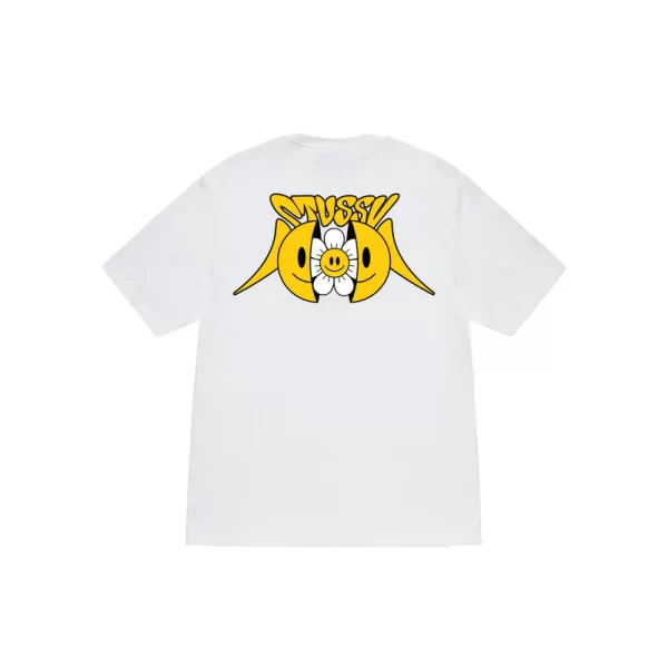 Stussy Floral Smiling Face T-Shirt - Hình ảnh 3