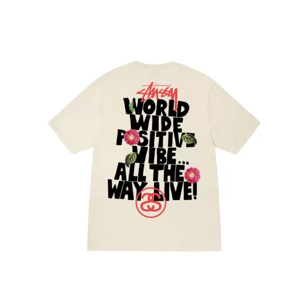 Stussy Floral World Wide T-Shirt - Hình ảnh 2