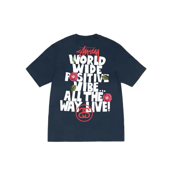 Stussy Floral World Wide T-Shirt - Hình ảnh 5