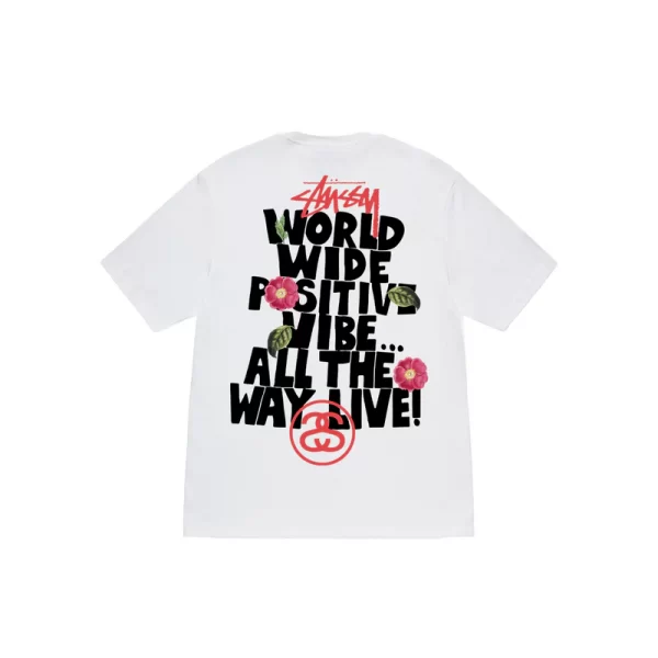 Stussy Floral World Wide T-Shirt - Hình ảnh 3