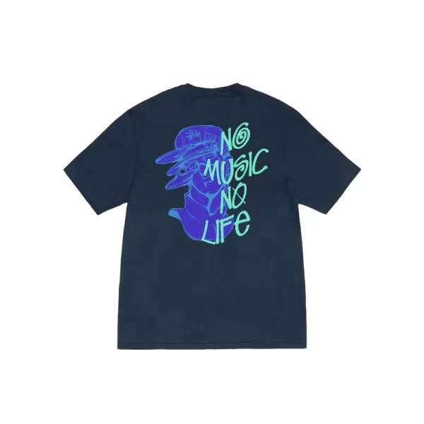 Stussy No Music No Life T-Shirt - Hình ảnh 3