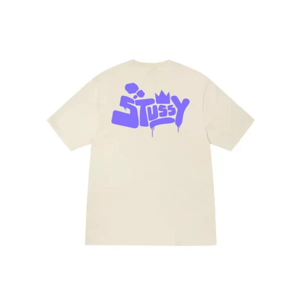 Stussy Purple Smoke T-Shirt - Hình ảnh 5