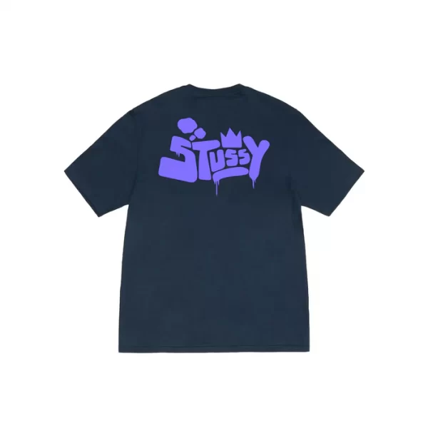 Stussy Purple Smoke T-Shirt - Hình ảnh 3