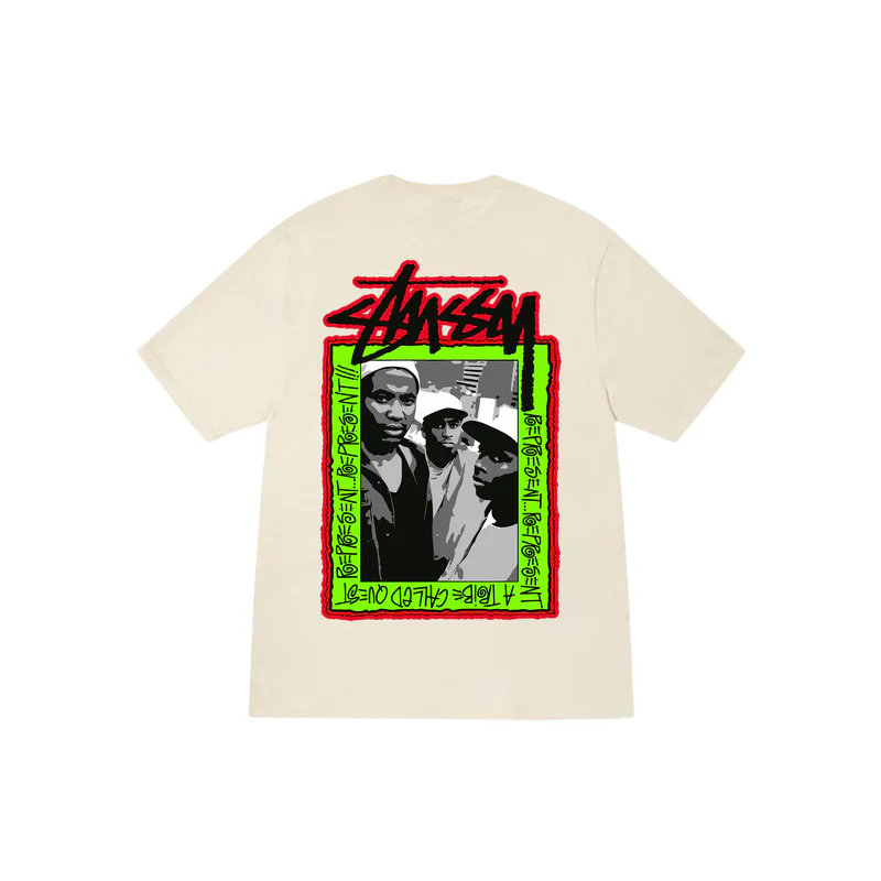 Stussy x A Tribe Called Quest Crewneck Draw T-Shirt
